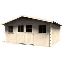 Casetta da giardino in legno AVELIN 5,09 x 4,95 x h 2,67 m