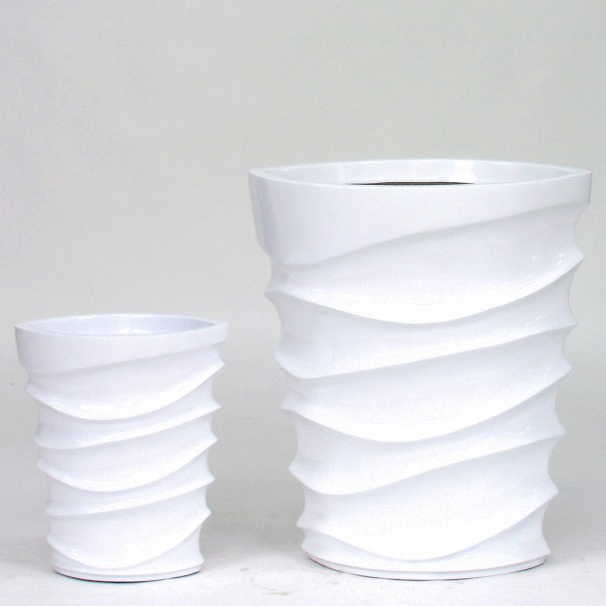 Vaso WAVE Laccato Bianco