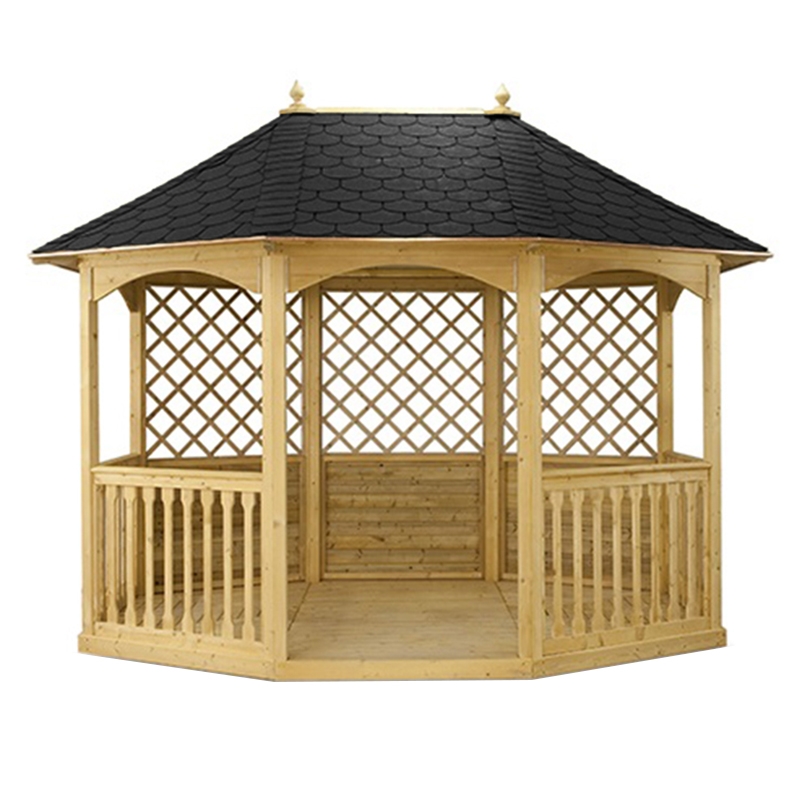 Gazebo da giardino in legno FLORA (28 mm), 3x5 m, 15 m²