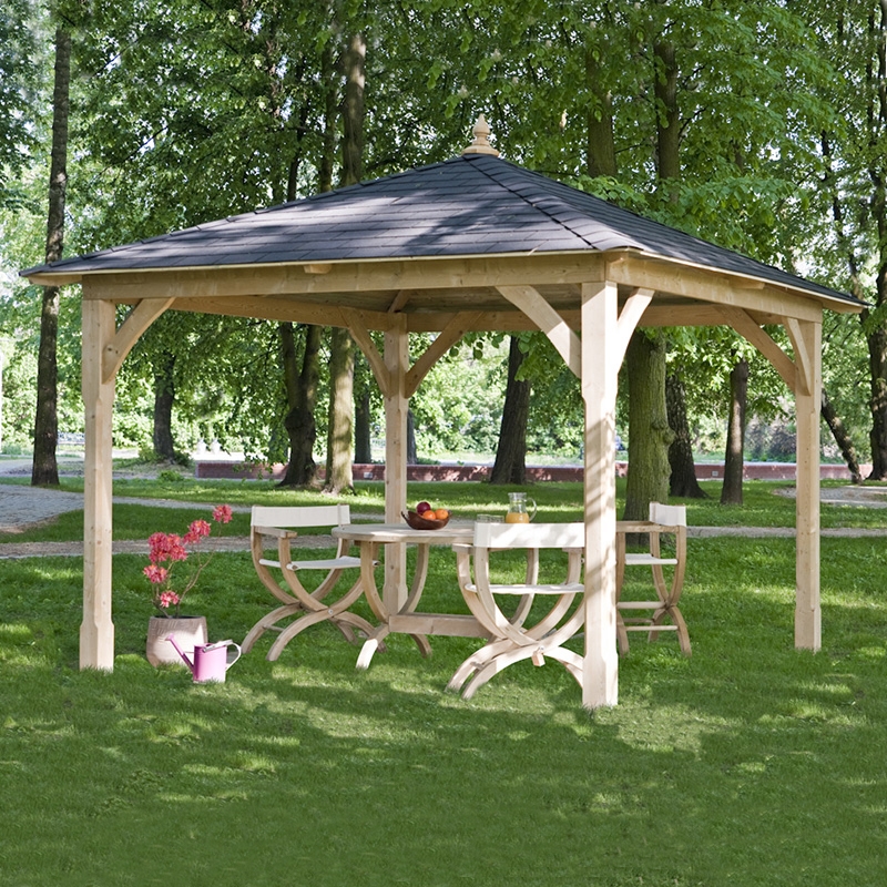 Gazebo a baldacchino da giardino in legno CANOPY