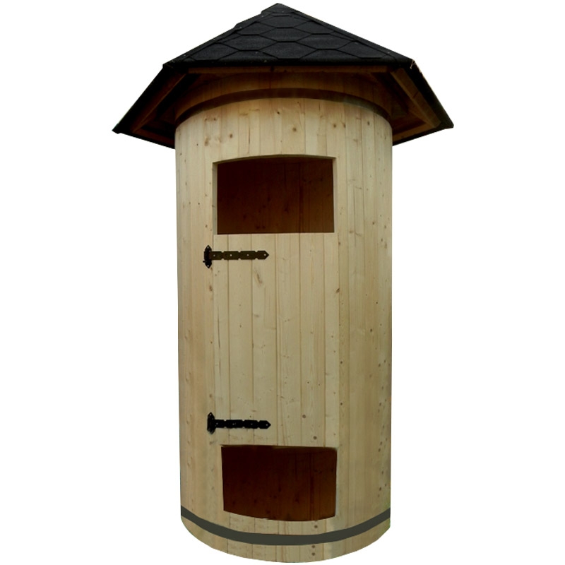 Cabina doccia da esterno tilli in legno à 1,20 x h 2,90 m ... Box doccia in legno