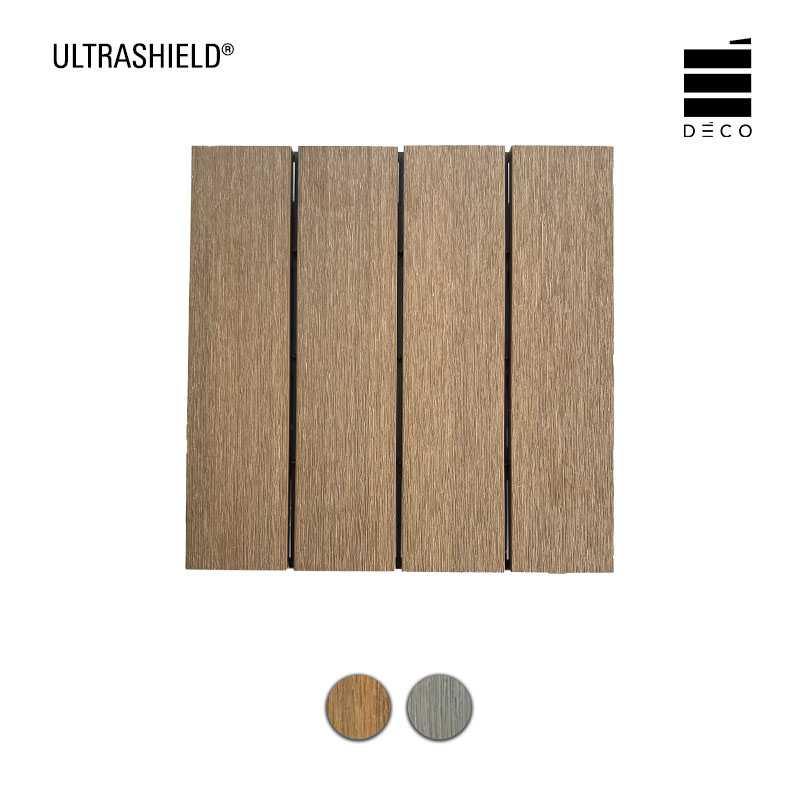 Quadrotta in legno composito ULTRASHIELD Deco 30x30 cm per pavimentazione