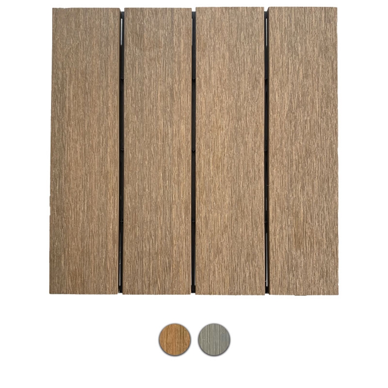 Quadrotta in legno composito WPC SCREEN 30x30 cm per pavimentazione