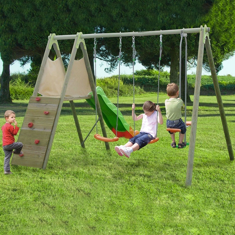 Area giochi CICLAMINO altalene, scivolo, cavalluccio, arrampicata