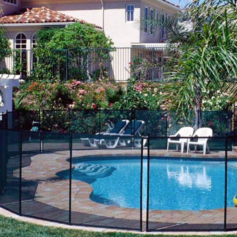 Recinzione di sicurezza per piscina - rete in alluminio avvolgibile