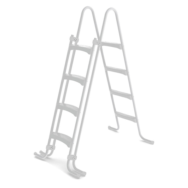 Scaletta di sicurezza in metallo 2x4 gradini h 1,30 m