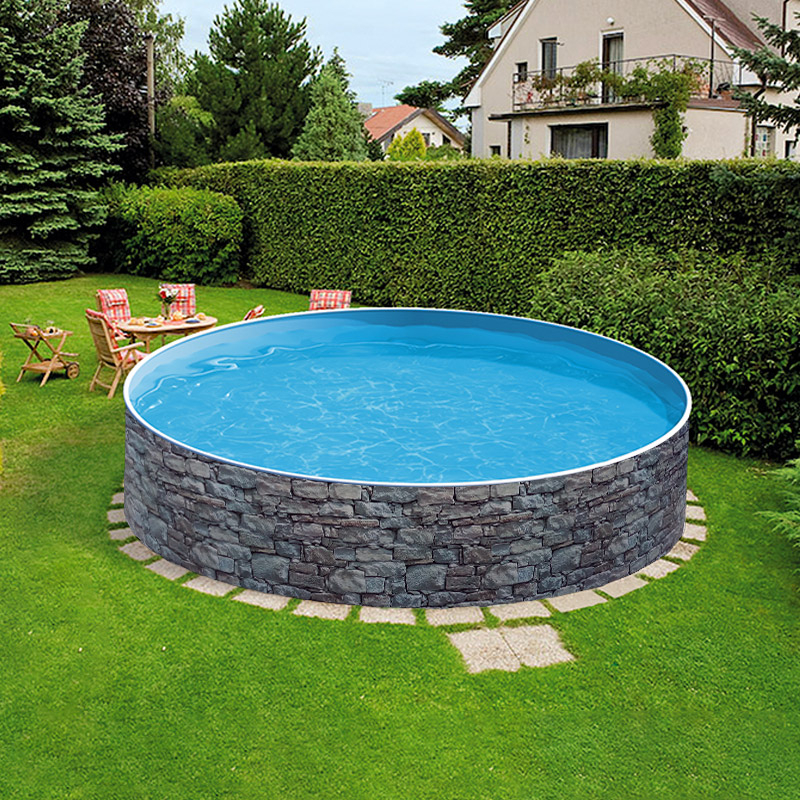 SAFANA Copertura Per Piscina Fuori Terra Rotonda - Tessuto Oxford, Resistente, Con Coulisse, 3.5-4.7 Mt
