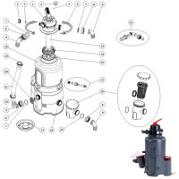 Ricambi per filtro a sabbia monoblocco AZURO 2/4/6 m³/h (con opzioni)