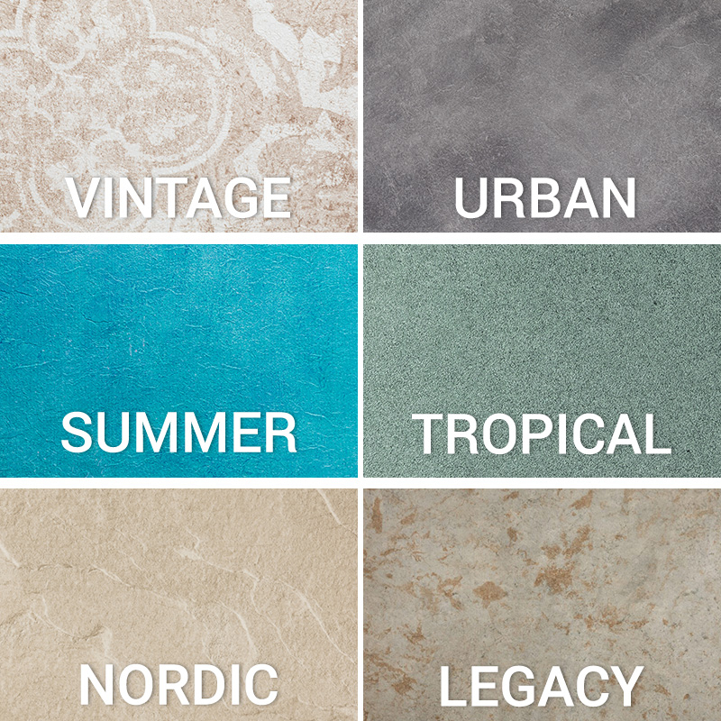 Rivestimento Liner ALKORPLAN VOGUE in PVC-P armato, a rotoli da 25 x h 1,65 m