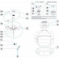 Gruppo Laterale Con Tubo Centrale Per Filtro A Sabbia Hayward – Ricambio SWX256DA2 Per SW-256T, Accessorio Piscina
