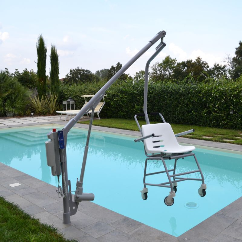 Sollevatore per piscina fisso F145B con seduta rigida
