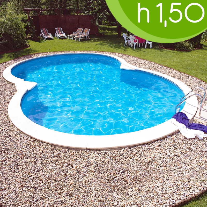 Piscina interrata acciaio isabella 525 5,25 x 3,20 h 1,50 ... Piscine interrate piccole dimensioni prezzi