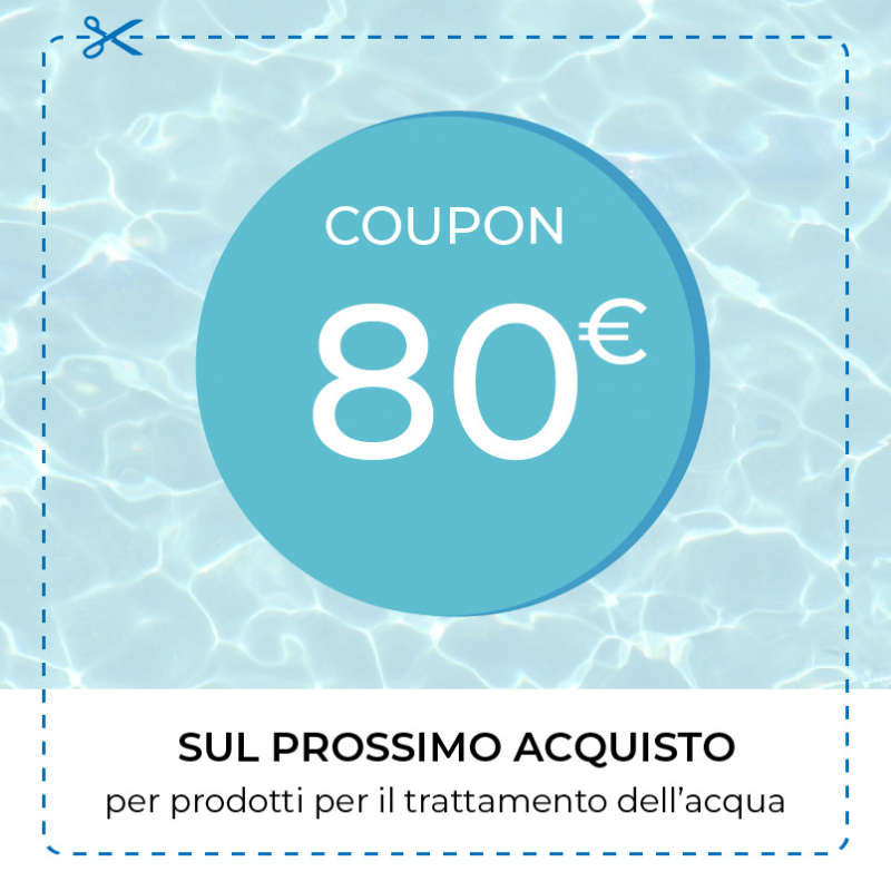 Coupon del valore di 80 euro per Prodotti Trattamento dell acqua