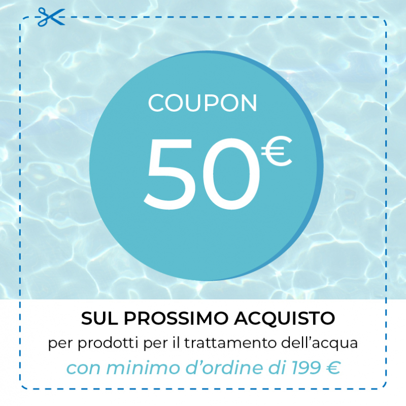 Coupon del valore di 50 euro per Prodotti Trattamento dell acqua