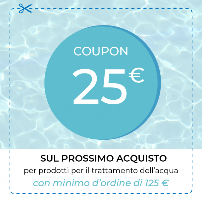 Coupon del valore di 25 euro per Prodotti Trattamento dell acqua