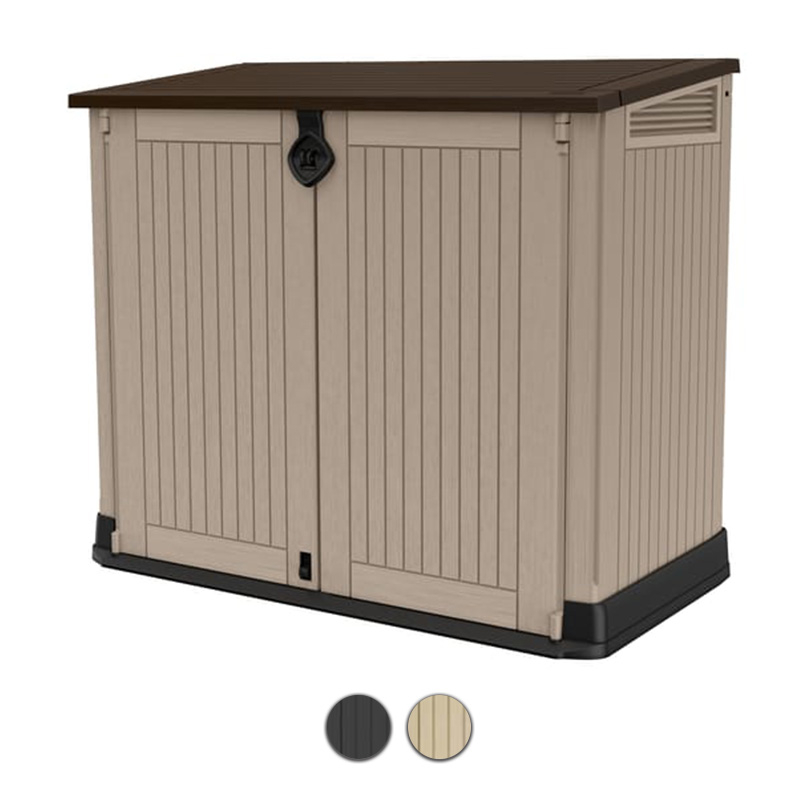 Porta attrezzi da giardino STORE-IT-OUT MIDI, in resina effetto legno