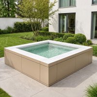 Minipiscina Idromassaggio Italika® GEMMA 2,00 x 2,00 h 0,84 m, Senza Permessi