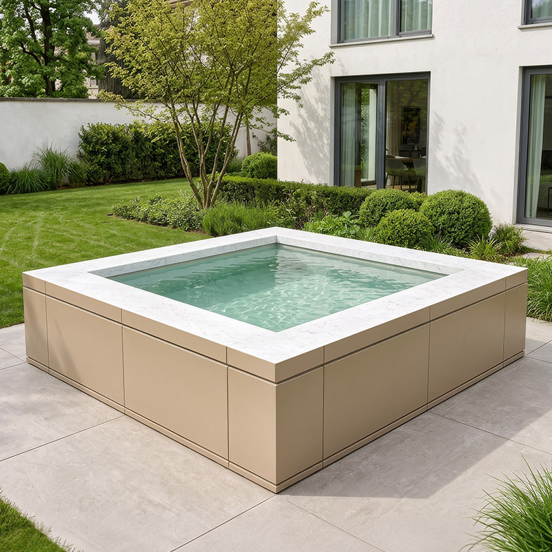 Minipiscina Idromassaggio Italika® GEMMA 2,00 x 2,50 h 0,84 m, Senza Permessi