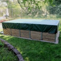 Copertura invernale per piscina ANTEA Laghetto, Geocover 240 gr/m² con occhielli e tiranti