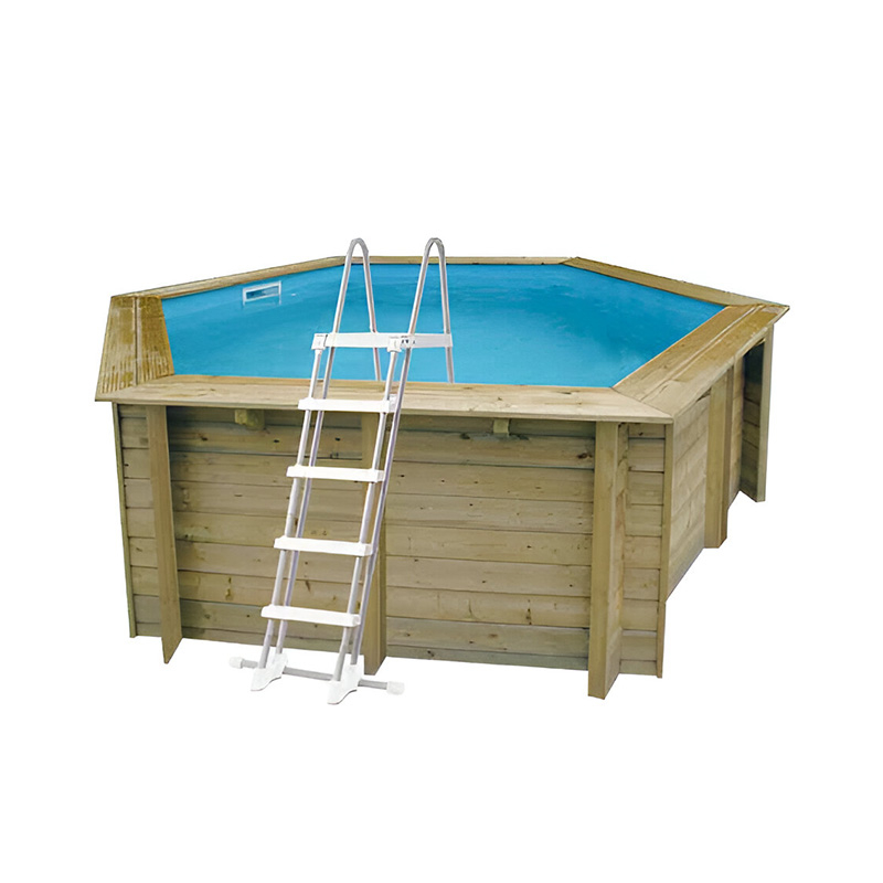 Piscina in legno esagonale NorthWood 410 - Ø 4,10 x h.1,20 m