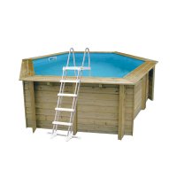 Piscina in legno esagonale NorthWood 410 - Ø 4,10 x h.1,20 m