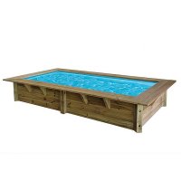 Piscina in legno rettangolare NorthWood 200 - 2,00 x 4,00 h 1,26 m
