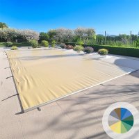 Copertura a barre di Sicurezza per piscina - Polartex® POWERBAR FLAT - 580 g/m²