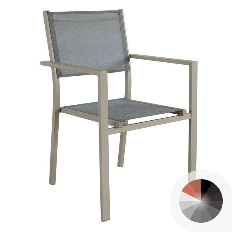 Poltrona da esterno MELISSA in alluminio e textilene