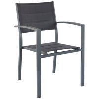 Poltrona da esterno SELENE in alluminio e textilene imbottito