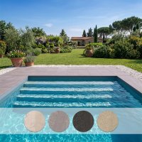 Bordo piatto per piscina in gres SARZANO con finitura CIVETTA