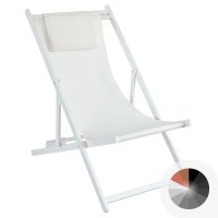 Sdraio in alluminio CIRCE, con cuscino