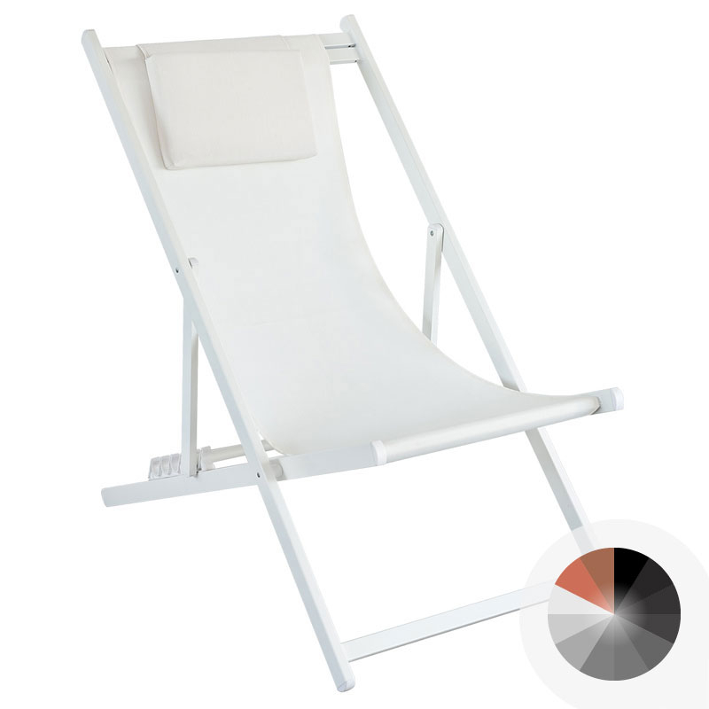 Sdraio in alluminio CIRCE, con cuscino