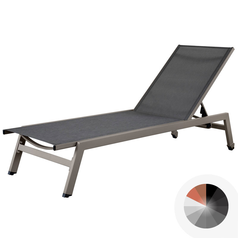 Lettino prendisole per piscina MINOTAURO, in alluminio