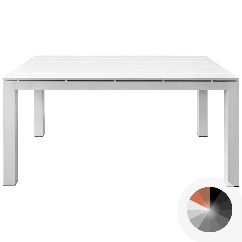 Tavolo da esterno PEGASO in alluminio, allungabile da 160 a 280 cm