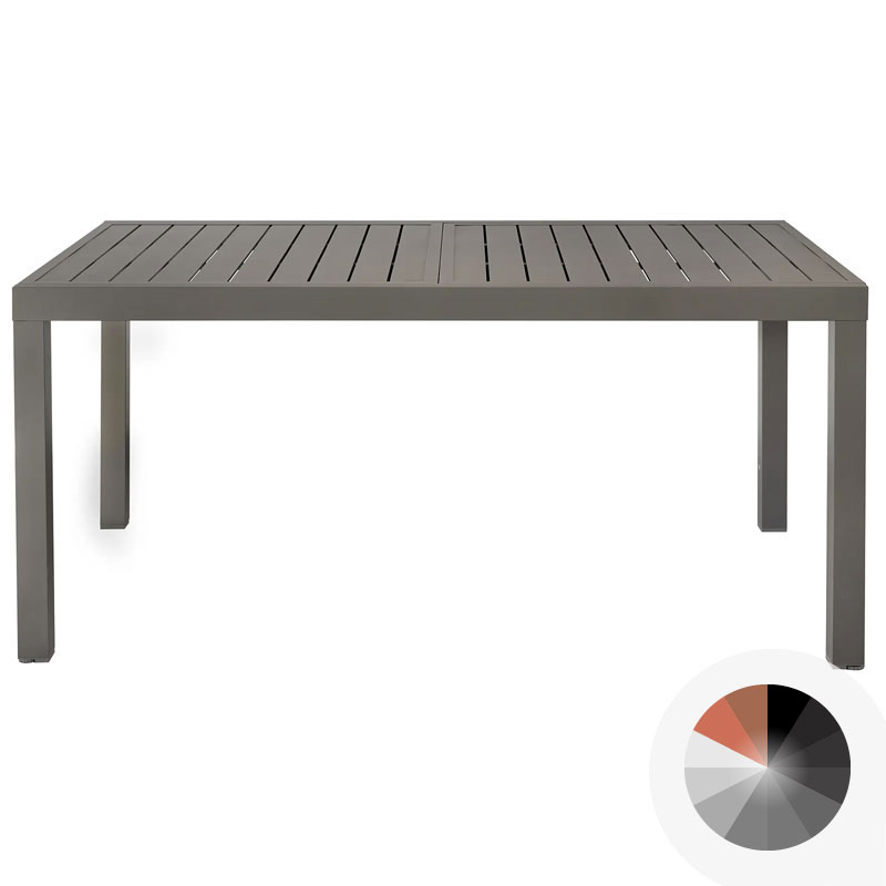Tavolo da esterno CRONO in alluminio, allungabile da 160 a 240 cm