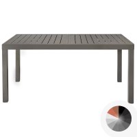 Tavolo da esterno CRONO in alluminio, allungabile da 160 a 240 cm