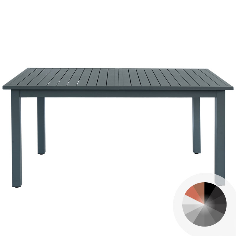 Tavolo da esterno DEDALO in alluminio, allungabile da 160 a 270 cm