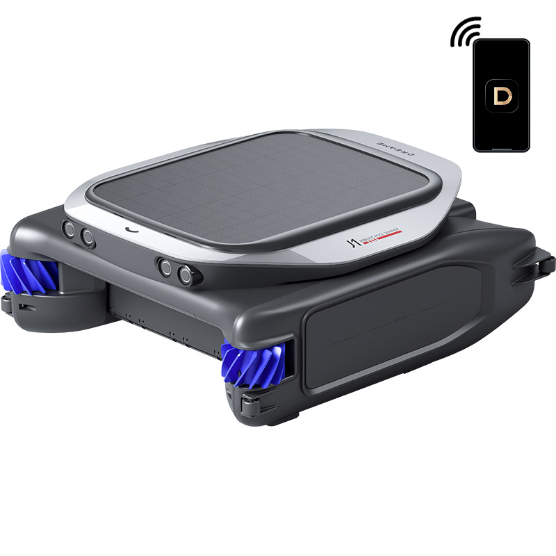 Pulitore di superficie ad energia solare per piscina Dreame J1