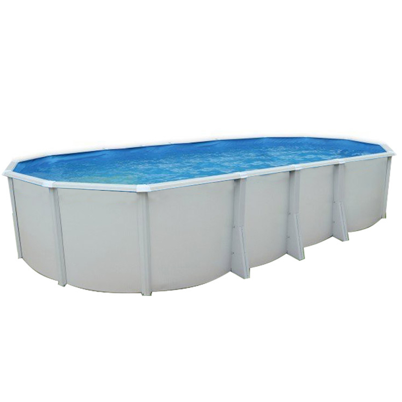 Piscina fuori terra STEELWHITE Omega 915 liner 0,6 mm - 9,15 x 4,57 x h.1,32 m