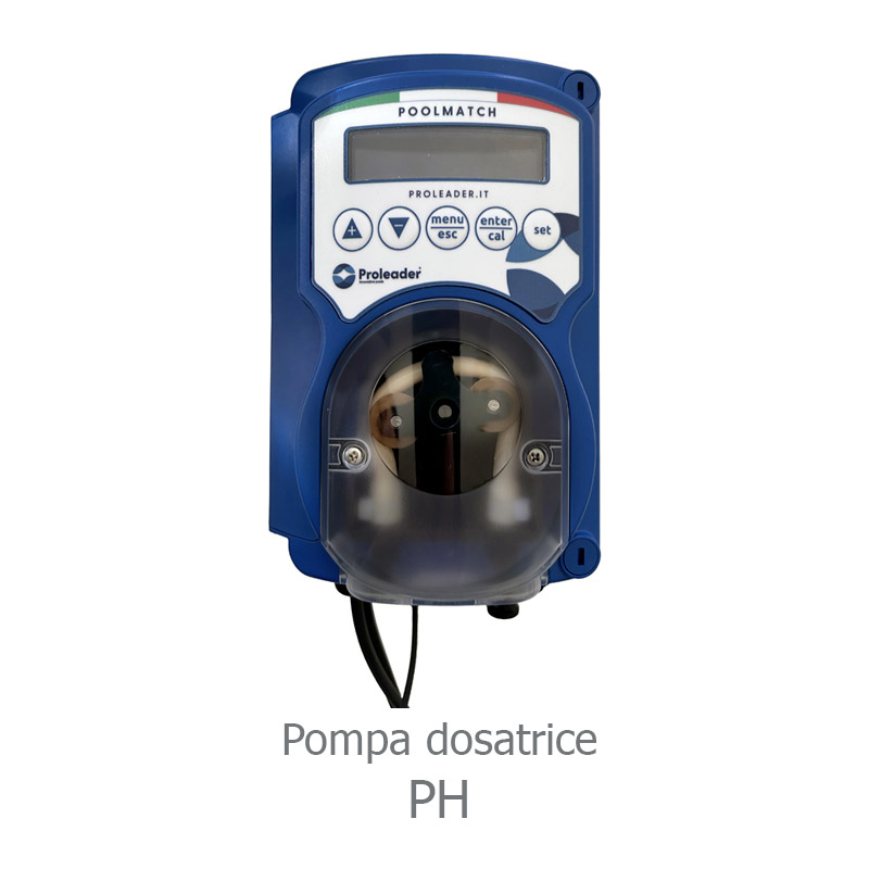 Pompa dosatrice peristaltica POOLMATCH per misurare e regolare il pH - da Esposizione