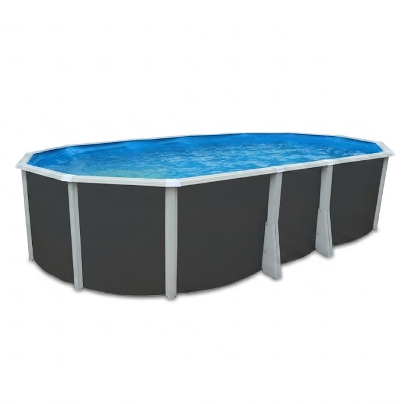 Piscina fuori terra STEELDESIGN Omega 640 liner 0,6 mm - 6,40 x 3,66 x h.1,32 m
