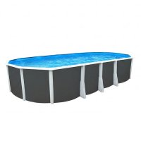 Piscina fuori terra STEELDESIGN Omega 730 liner 0,6 mm - 7,30 x 3,66 x h.1,32 m