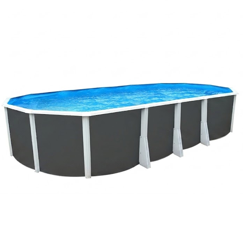 Piscina fuori terra STEELDESIGN Omega 915 liner 0,6 mm - 9,15 x 4,57 x h.1,32 m