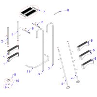 Ricambi per scaletta piscina Laghetto fuori terra ANTEA®