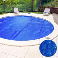 Copertura Isotermica a bolle d aria OXO BLU 400 µ, forma CIRCOLARE Copertura sagomata - Metri 3.05 x 3.05 = 9.3 m²