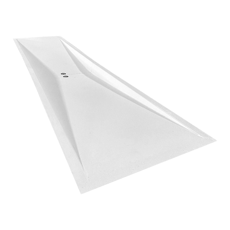Vaschetta lavapiedi per piscina con accesso facilitato 500 x 113 h18 cm in vetroresina