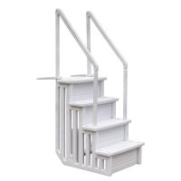 Scaletta sintetica Gre in HDPE per piscina interrata a 4 gradini - da Esposizione