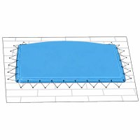 Copertura invernale gonfiabile per piscina rettangolare AIRTEX con occhielli e corda elastica - colore Blu