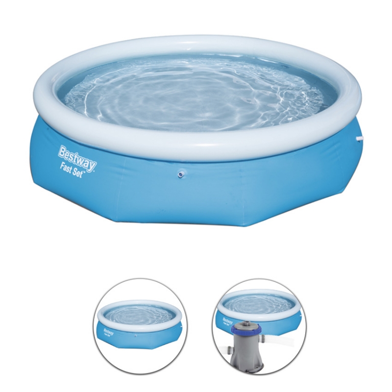 10ft BESTWAY Rapido Set Piscina verso l'alto e coperchio 3638 litri. 