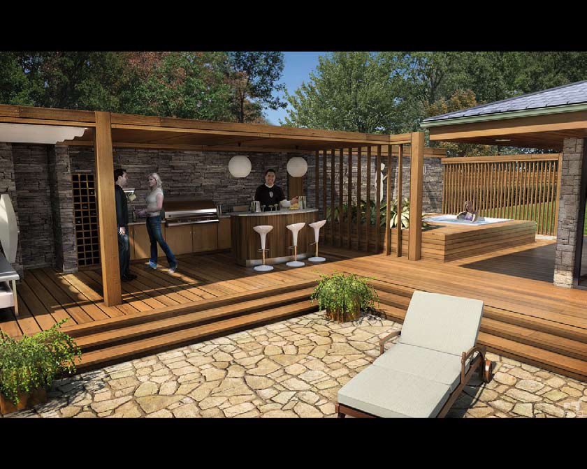 Pavimentazione decking per esterno